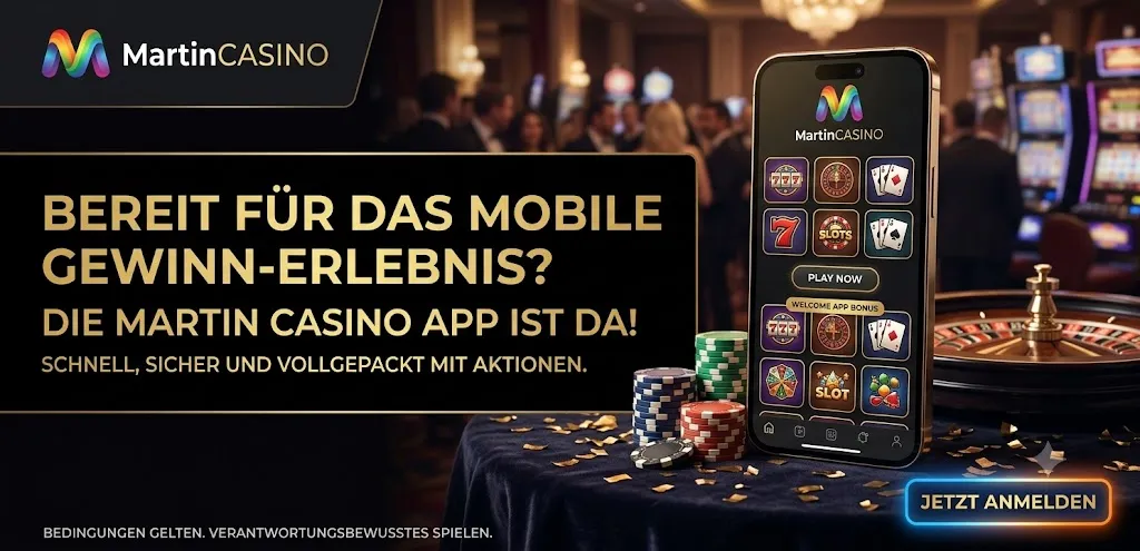 Martin Casino App Android und iPhone — mobile Version