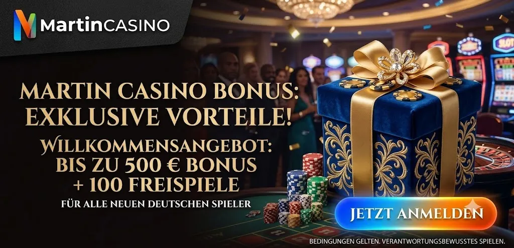 Martin Casino Bonus Deutschland — Willkommenspaket und Freispiele