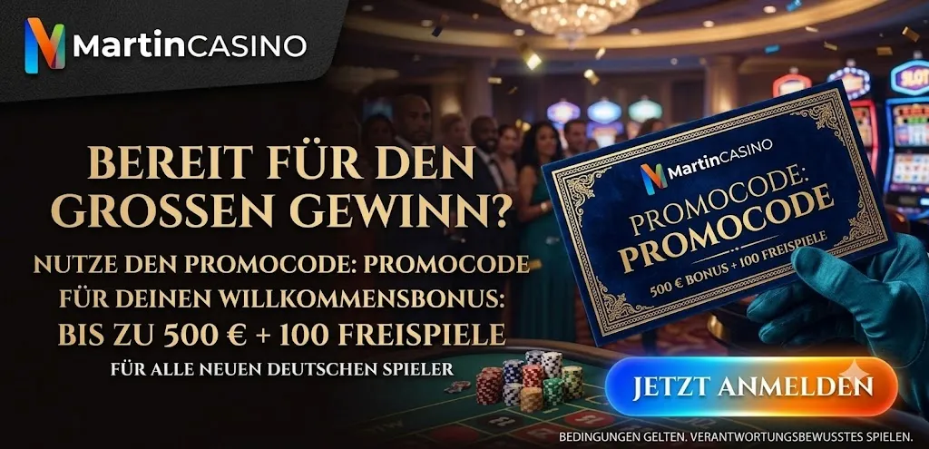 Martin Casino Promo-Code Deutschland — Aktionscodes und Rabatte